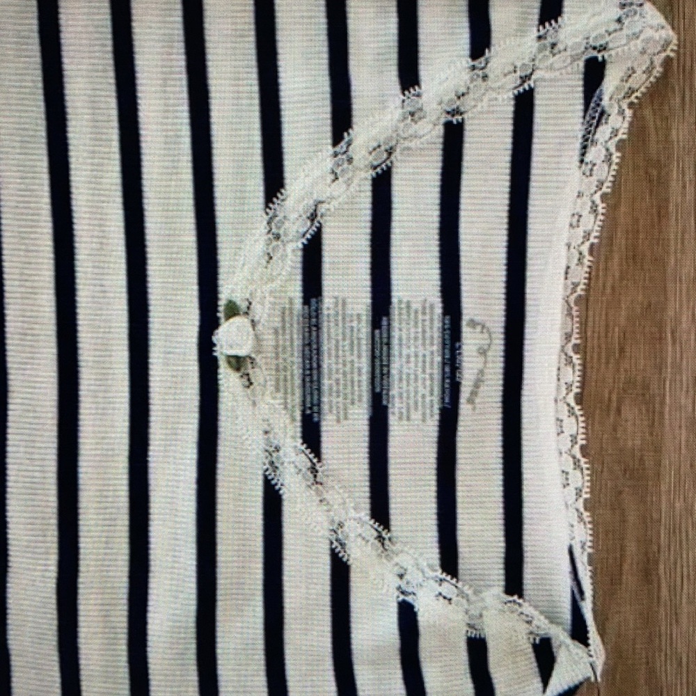 Lace trim ribbed spring summer sleeve blouse